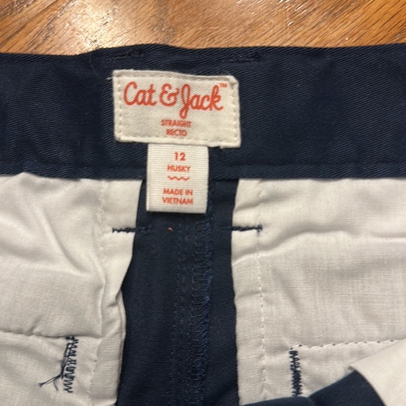 Cat & Jack Boys Straight Leg Adjustable Waist Chino Pant, Fighter Pilot … - Picture 9 of 14